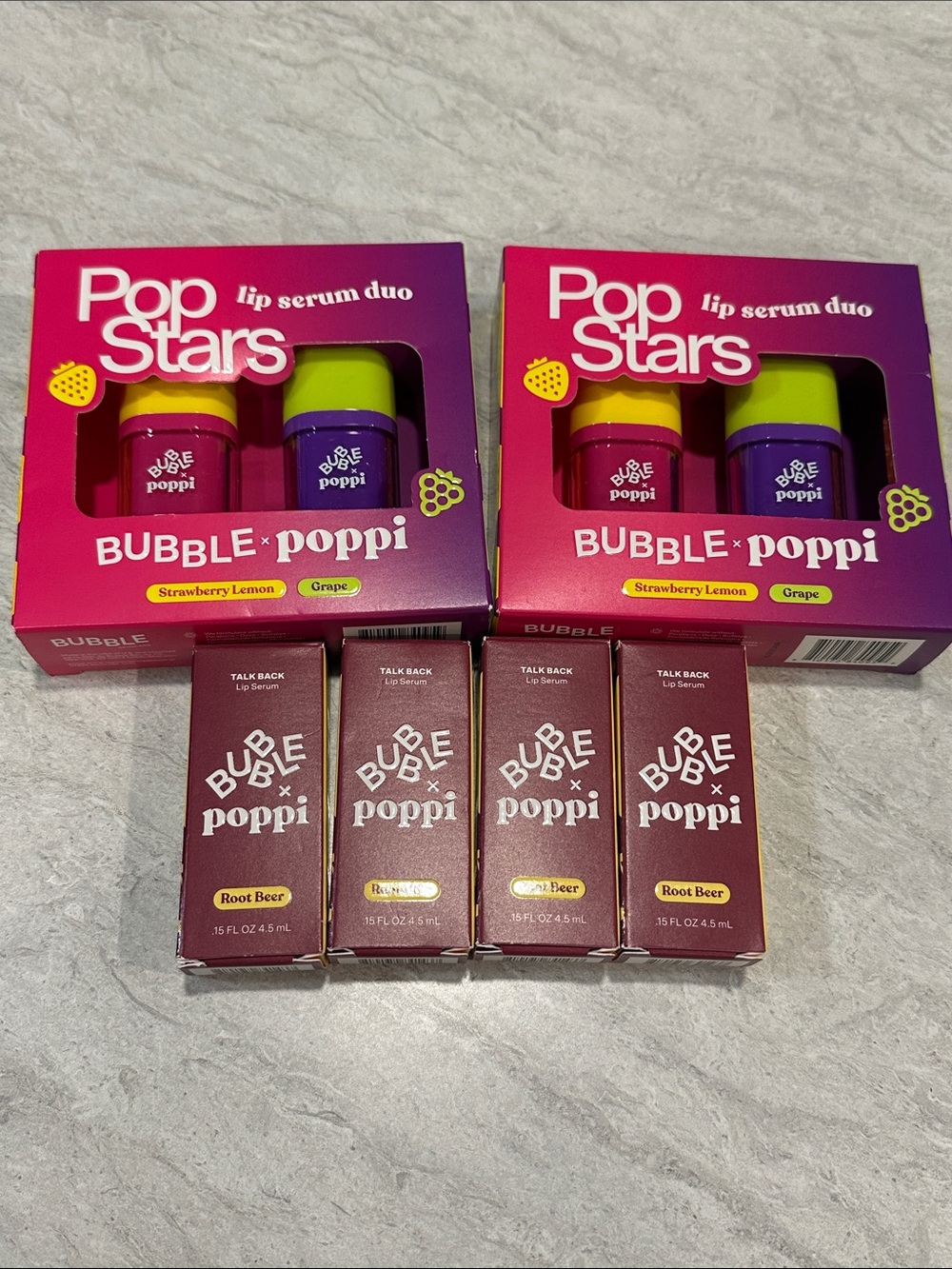 Pop Stars Bubble x Poppi Lip Serum Duo